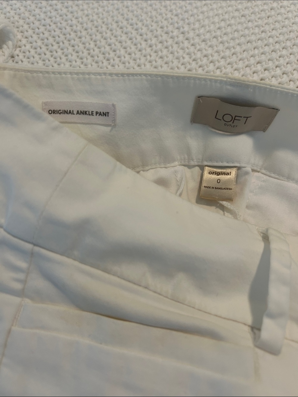 LOFT White Original Ankle Pant - Women's